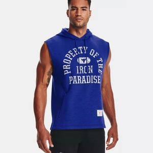 Mens Project Rock Sleeveless Hoodie